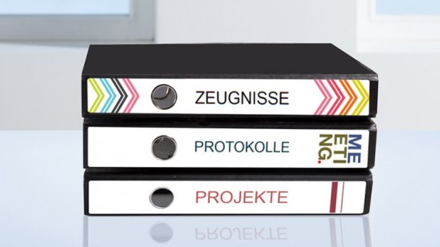 Etikete registratorji ozki dolgi uporaba