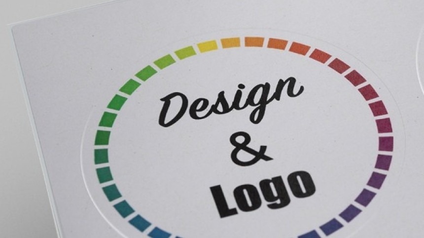 Potiskana okrogla etiketa: Design & Logo