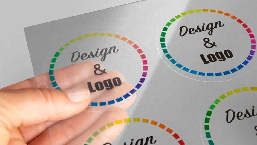Potiskana okrogla etiketa: Design & Logo