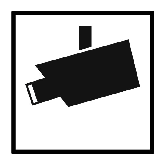 Piktogram video nadzor temp