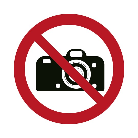 Programi znaki prepoved fotografiranje temp