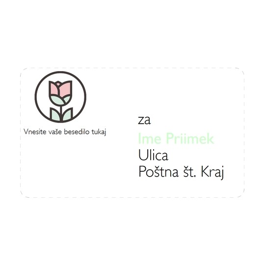 Oblikovanje etiket z naslovi s programom Avery Design & Print