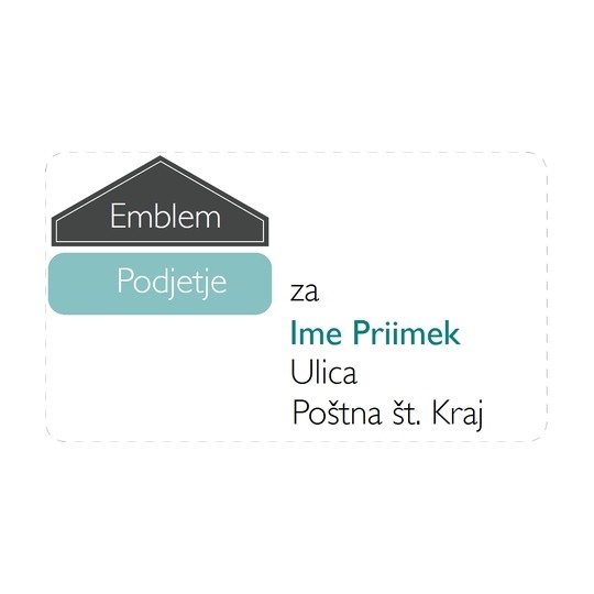 Oblikovanje etiket z naslovi s programom Avery Design & Print