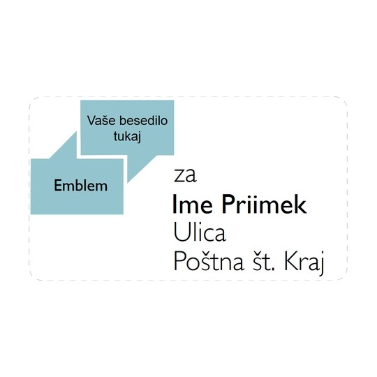 Oblikovanje etiket z naslovi s programom Avery Design & Print