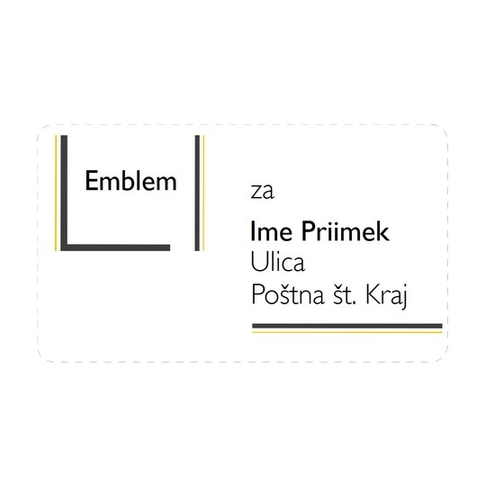 Oblikovanje etiket z naslovi s programom Avery Design & Print