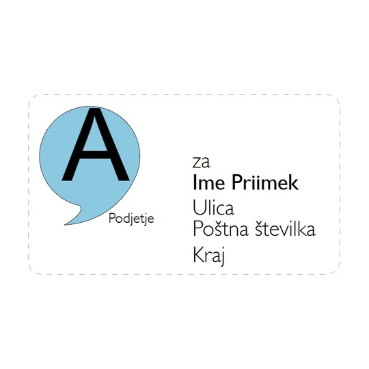 Oblikovanje etiket z naslovi s programom Avery Design & Print