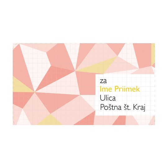 Oblikovanje etiket z naslovi s programom Avery Design & Print