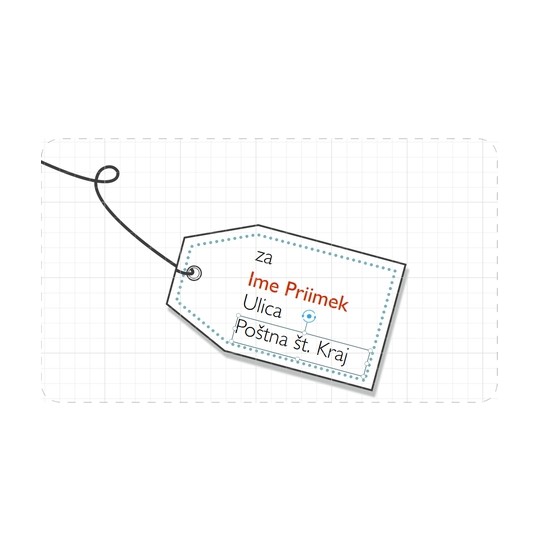 Oblikovanje etiket z naslovi s programom Avery Design & Print