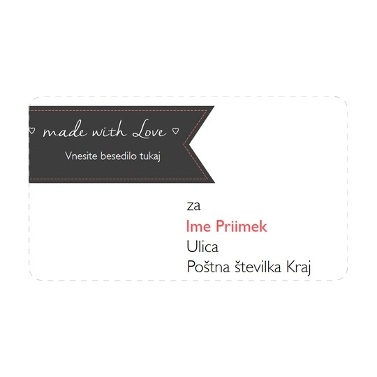 Oblikovanje etiket z naslovi s programom Avery Design & Print