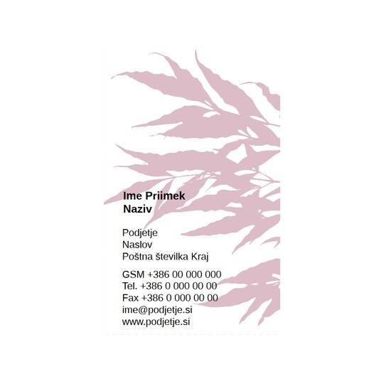 Oblikovanje vizitk s programom Avery Design & Print