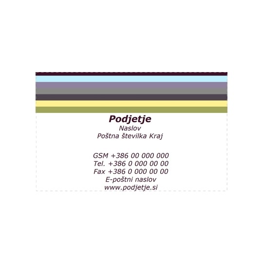 Oblikovanje vizitk s programom Avery Design & Print