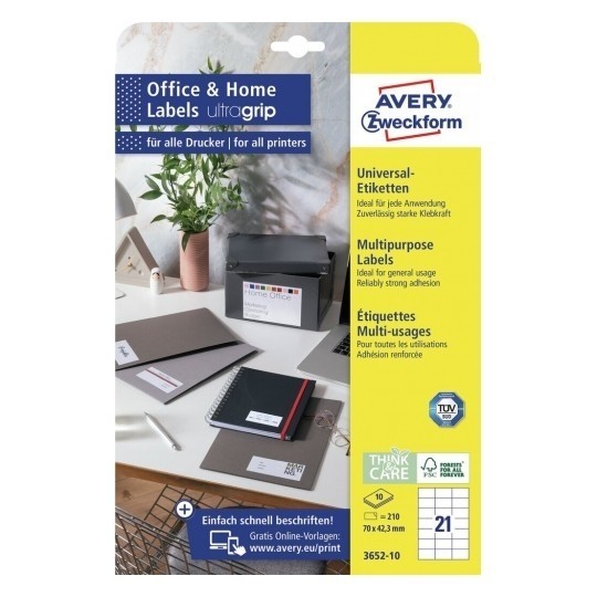 Etikete univerzalne 10listov pak