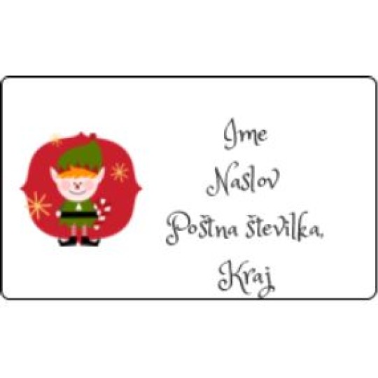 Etiketa z naslovom