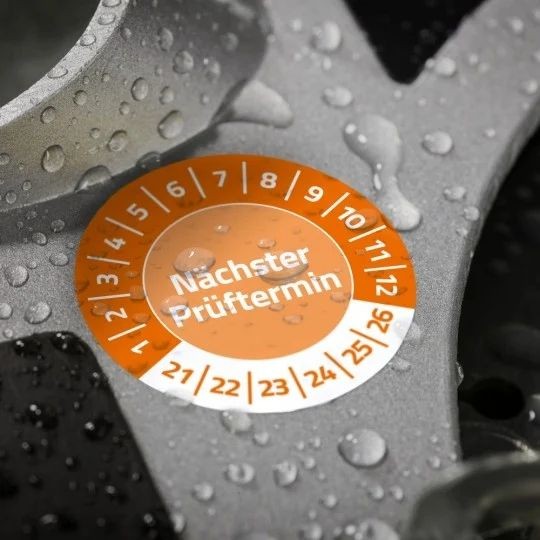 Etiketa kontrolna vinilna naslednja kontrola del 0