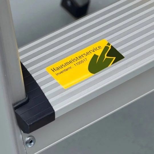 Etikete inventar vremensko odporne trajno lepilo rumene 1