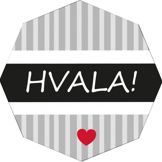 Potiskana okrogla etiketa