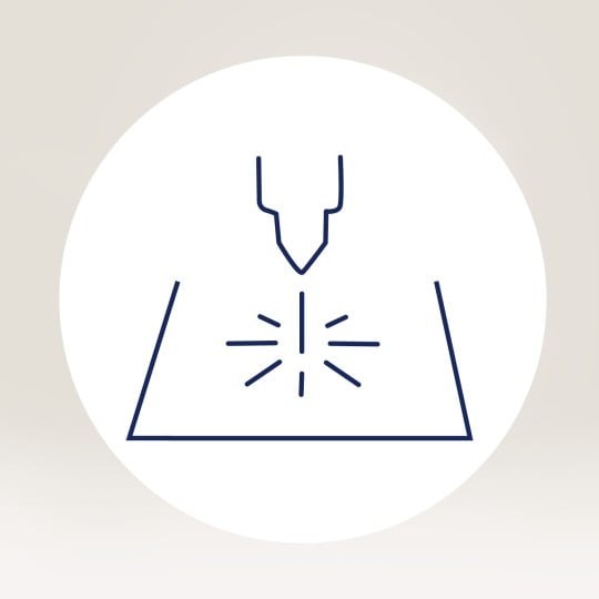 Slika prikazuje logo laserskega tiskalnika.