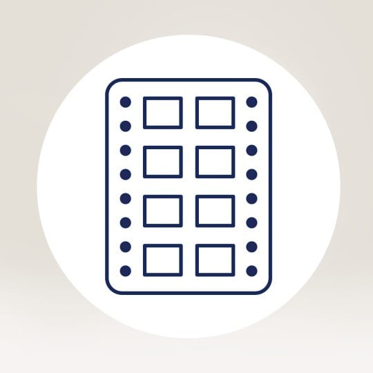 Slika prikazuje logo matričnega tiskalnika.