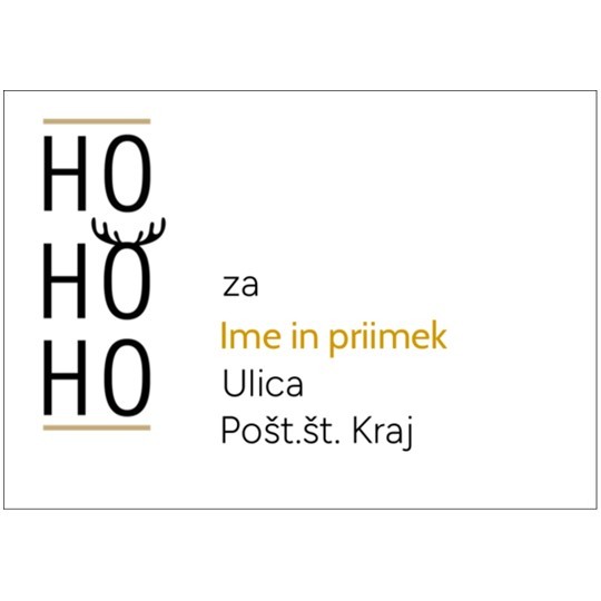 Božični pozdrav ho ho ho