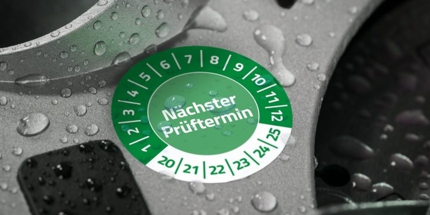 Etikete kontrolne naslednji pregled zelena uporaba