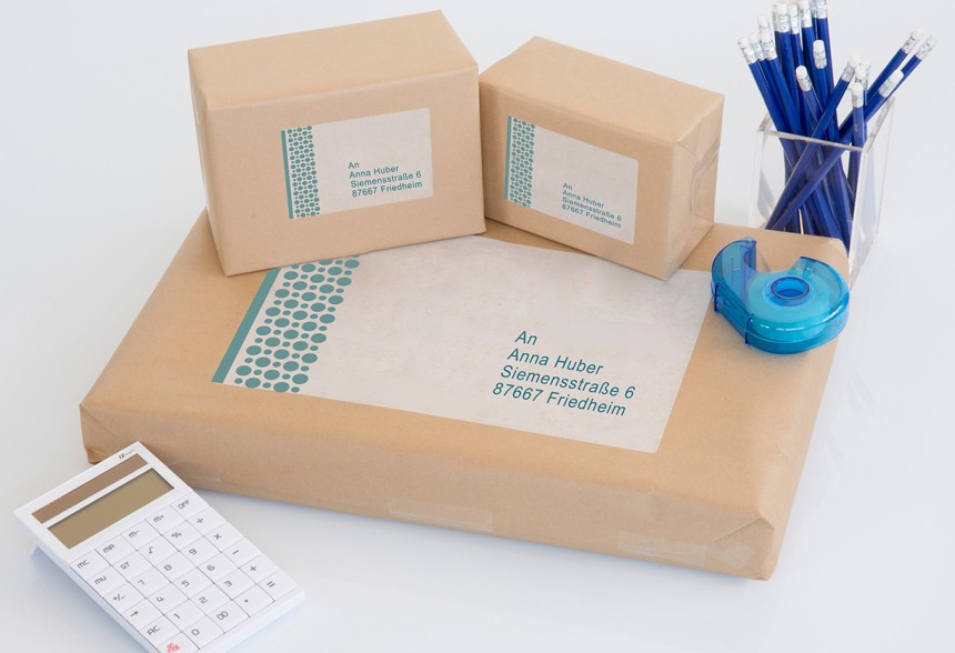 Etikete organiziranje paketposiljanje uporaba