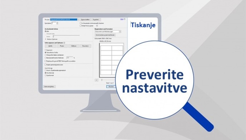 AZ nasveti za tiskanje4 preveri nastavitve uporaba