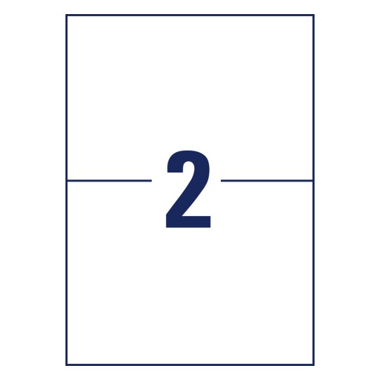 Štanca posamičen list A4, Artikel: 3655-10, Nalepke, Domača pisarna, Majhno pakiranje, Format: 210 x 148 mm, 2 nalepki/list?