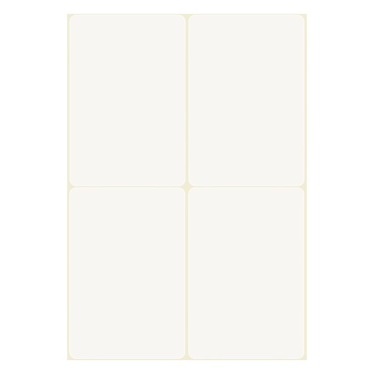 Risba za štancanje na posameznem listu A4, Artikel: 51063, Imenjske nalepke, Format: 80 x 54 mm