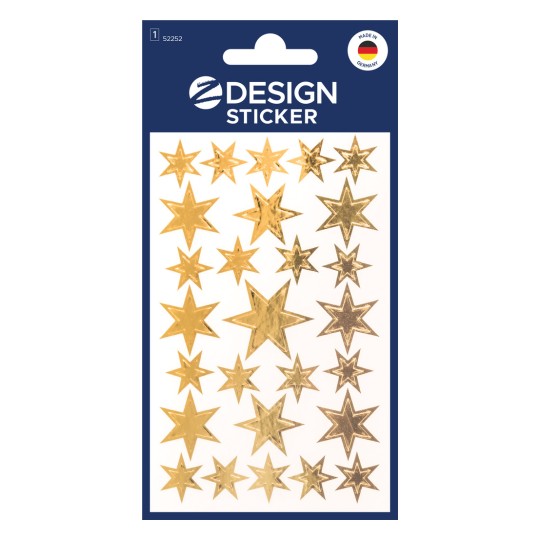 Slika pakiranja: Z-Design, Artikel: 52252, Božični nalepki, 85 x 160 mm, majhno pakiranje, 27 nalepk / 1 list?
