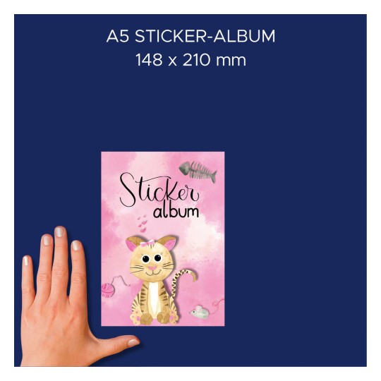 Primerjava velikosti z roko, artikel: 57794, en list otroškega albuma nalepk, format: 148 x 210 mm, barva: bela?