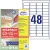 Univerzalne etikete, odstranljive L4736REV-65 Vsebina: etiket: 3.120 / listov: 65
