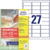 Univerzalne etikete, odstranljive L4737REV-65 Vsebina: etiket: 1.755 / listov: 65