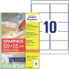 Univerzalne etikete, odstranljive L4744REV-65 Vsebina: etiket: 650 / listov: 65
