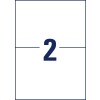 Štanca posamičen list A4, Artikel: 3655-10, Nalepke, Domača pisarna, Majhno pakiranje, Format: 210 x 148 mm, 2 nalepki/list?