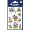 Slika na embalaži: Z-Design, izdelek: 4317, cvetlični nalepki, 85 x 160 mm, manjše pakiranje, 27 nalepk / 3 lista