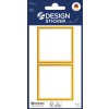 Slika embalaže: Z-Design, Artikel: 4404, nalepke za označevanje, 85 x 160 mm, majhno pakiranje, 6 nalepk / 3 lista