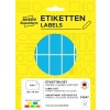 Slika paketa: Avery Zweckform univerzalne nalepke za ročno označevanje, članek: 51047, format: 50 x 19 mm, vsebina: 540 nalepk / 30 listov, 18 nalepk/list.