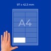 Maketa roke ob listu A4 z mrežo in dimenzijami 97 x 42,3 mm?
