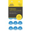 Slika pakiranja: Avery Zweckform Non A4 kontrolne nalepke, izdelek: 6987-2025, format: ⌀ 20 mm, vsebina: 120 kontrolnih nalepk / 8 listov, 15 kontrolnih nalepk/list.