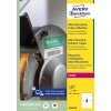 Slika na embalaži: Avery Zweckform ultra odporne zunanje etikete, Izdelek: B3483-50, Format: 105 x 148 mm, Tiskalniška primernost: laserski črno/beli, barvni laser, Vsebina: 200 etiket / 50 pol, 4 etikete/pol.
