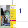 Slika embalaže z listom etiket: Avery Zweckform Ultra-odporne folijske etikete, artikel: B4775-50, format: 210 x 297 mm, primernost za tiskanje: laserski črno-beli, barvni laser, vsebina: 50 etiket / 50 listov, 1 etiketa/list?