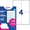Averyjev paket vložkov za imenske značke s primerom lista značk in veliko grafiko številke 4?