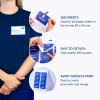 Slika, ki prikazuje vložke za značke za profesionalce, poudarja lastnosti, kot so 160 vložkov, enostavno ločevanje in združljivost z Avery oblikovanjem in tiskom.