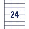 Risba pločevine A4, Artikel: L4718REV-20, vremensko odporne etikete, odstranljive, format: 70 x 37 mm, 24 etiket/list.