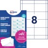 Slika embalaže z listom etiket: Avery Zweckform, artikel: L4728-20, vstavljiva oznaka, format: 60 x 90 mm, primernost za tiskanje: brizgalni tiskalniki, barvni laserski tiskalniki, črno-beli laserski tiskalniki, kopirni stroji, vsebina: 160 vstavljivih oznak / 20 listov, 8 kartic/na list.