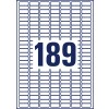 Izsek risbe posameznega lista A4, izdelek: L4731REV-10, etikete, odstranljive, domača pisarna, majhna pakiranja, format: 25,4 x 10 mm, 189 etiket/list.