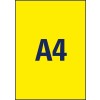 Štancna risba posamičnega lista A4, artikel: L6006-25, etikete v posebnih barvah, format: 210 x 297 mm, 1 etiketa/list?