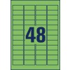 Risba štancanja enojni list A4, Artikel: L6040-20, barvne etikete, odstranljive, format: 45,7 x 21,2 mm, 48 etiket/list?