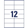 Risba posameznega lista A4, Artikel: LR3424, reciklirane univerzalne nalepke, format: 105 x 48 mm, 12 nalepk/stran?