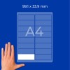 Maketa lista etiket formata A4 z dvema stolpcema pravokotnih etiket in roko spodaj levo?